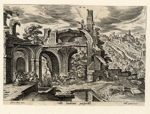 16th century view of Hadrian's villa