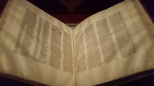 Written in Greek, this scripture is the oldest surviving version of the New Testament, and part of the Codex Sinaiticus. Sinai, Egypt. St. Catherine's Monastery (4th c. AD). The British Museum. Photo by Medievalists.net